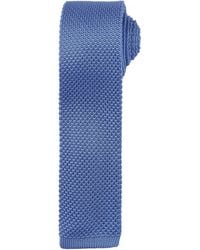 PREMIER - Slim Textured Knit Effect Tie (Mid) - Lyst