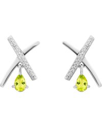 Orphelia - 'Charlotte' 925 Sterling Drop Earrings - Lyst
