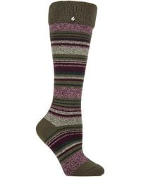 Heat Holders - Ladies Thermal Long Wellington Boot Socks With Soft Brushed Lining - Lyst