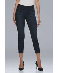 Vera Wang - Stretch Capri Crop Jeggings - Lyst