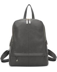 Woodland Leathers - Fashion Backpack With Anti Theft Zipper - Lyst