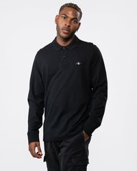 GANT - Regular Fit Long Sleeve Shield Logo Pique Rugger - Lyst
