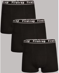 Firetrap - 3 Pack Cotton Stretch Boxers With Logo Waistband - Lyst