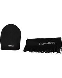 Calvin Klein - Beanie And Scarf Set - Lyst