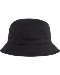 PUMA - Adult Premium Essential Logo Bucket Hat (zwart) - Lyst