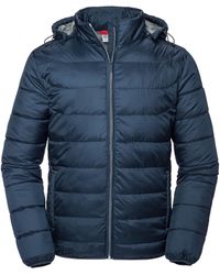 Russell - Nano Hooded Padded Jacket (French) - Lyst