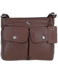 Ashwood Leather - 'Cardiff' Real Crossbody Bag - Lyst