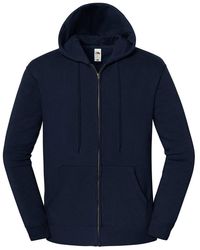 Fruit Of The Loom - Adult Iconic Premium Full Zip Hoodie (Deep) - Lyst