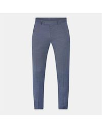 HUGO - Heiron Slim Solid Patterned Chinos - Lyst