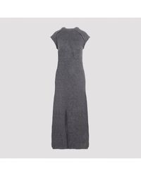 Jil Sander - Gebreide Lange Jurk - Lyst