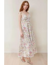 Hiccup - Floral V-Neck Maxi Dress - Lyst