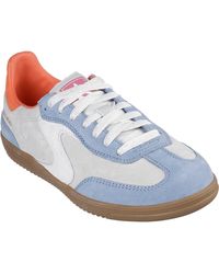 Skechers - Hotshot For The Win Leather Light/Multi Trainers - Lyst