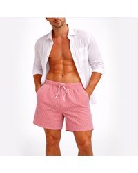 Panos Emporio - Seersucker Swimshorts - Lyst