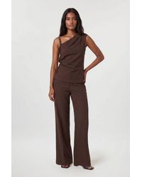 Karen Millen - Cupro Touch Trouser Co Ord - Lyst