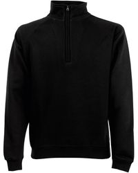 Fruit Of The Loom - Premium 70/30 Zip Neck Sweatshirt - Lyst