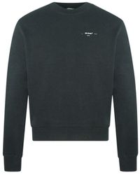 Off-White c/o Virgil Abloh - Off- Logo Oversized Sweatshirt Cotton - Lyst