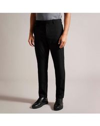 Ted Baker - Ngolo Irvine Slim Fit Flannel Trousers - Lyst