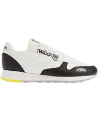 Reebok - Classic Leather Schoenen In Wit, Zwart - Lyst