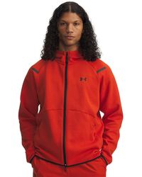 Under Armour - Unstoppable Hooded Ribbed Cuff Sweat Jacket - Lyst