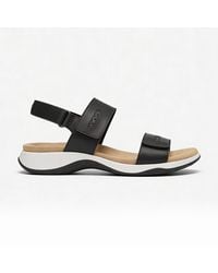 Free Spirit - Grenada Cross Strap Sandals Leather - Lyst