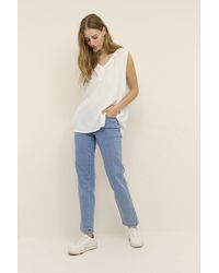 Kaffe - Top Regular Fit Chalk White - Lyst