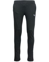 PUMA - Essential Cotton Jersey Fitness Track Bottoms Joggers 591649 01 P5F - Lyst
