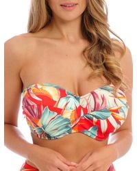 Fantasie - Bamboo Grove Twist Bandeau Bikini Top - Lyst
