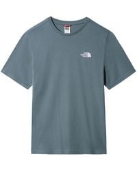 The North Face - Short Sleeve Simple Dome T-Shirt Goblin Cotton - Lyst
