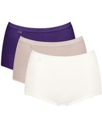 Sloggi - Basic+ Maxi 3 Pack Briefs - Lyst