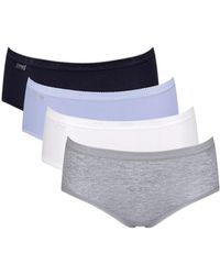 Sloggi - Basic+ Mid Briefs 4 Pack - Lyst