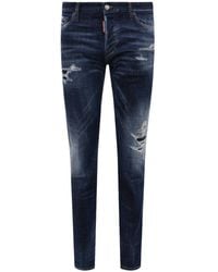 DSquared² - Slim Jean Faded Worn Wash Jeans Cotton - Lyst