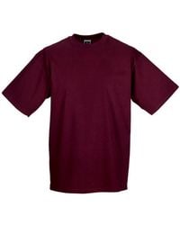 Russell - Organic Short-Sleeved T-Shirt Cotton - Lyst