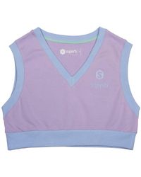 Superb - Be Happy Rsc-S2101 V-Neck Sleeveless Top - Lyst