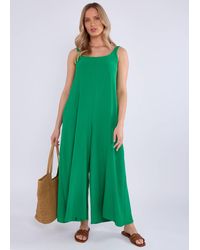 Gini London - Air Flow Strappy Wide Leg Jumpsuit - Lyst
