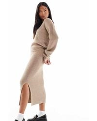 Vero Moda - Fluffy Midi Skirt Co-Ord - Lyst