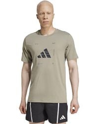 adidas - Climacool Training Camo Logo Graphic T-Shirt - Lyst