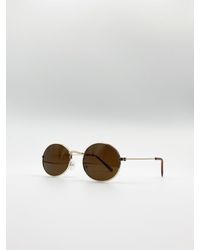 SVNX - Round Metal Frame Sunglasses - Lyst