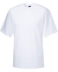 Russell - Adult Super Ringspun Cotton Classic T-Shirt - Lyst