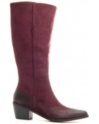 Montevita - Heeled Boot Botarent4 Bordeaux - Lyst