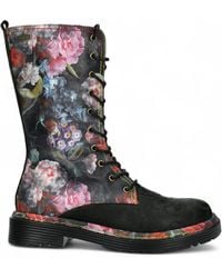 Laura Vita - Incaso-18 Floral Gothic Victorian Leather High Boots - Lyst