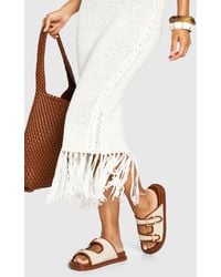 Boohoo - Wide Fit Buckle Strap Sandals - Lyst