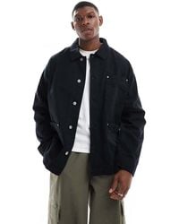 ASOS - Washed Twill Worker Jacket - Lyst