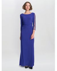 Gina Bacconi - Hollie Embellished Sleeve Maxi Dress - Lyst