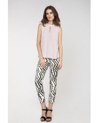 Conquista - Sleeveless Poplin Blouse - Lyst