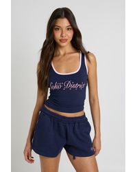 Boohoo - Soho District Short Tracksuit - Lyst