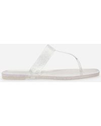 Where's That From - Wheres Rosalyn Glitter Thong Flip Flop Sandals - Lyst