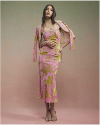 River Island - Year Zero Floral Embellished Slip Dress Polyamide - Lyst