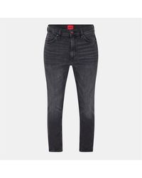 HUGO - High Rise Slim Fit Five Pocket Jeans - Lyst
