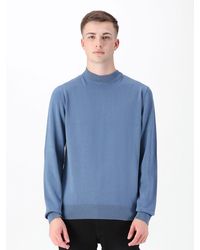 Luke 1977 - Jenson Funnel Neck Knitted Jumper - Lyst