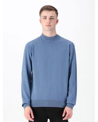 Luke 1977 - Jenson Funnel Neck Knitted Jumper - Lyst